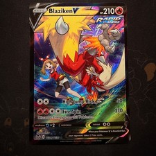 Blaziken V Holo SWSH12: Silver Tempest Trainer Gallery TG14/TG30 NM on eBay