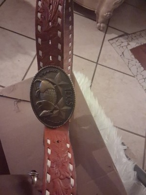 Vintage Texas Armadillo ''Texas Killer Diller'' Belt Buckle Belt Included 