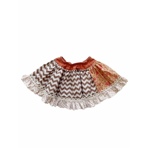 Persnickety Mixed Print Apple Blossom Skirt Size 5 - Picture 3 of 4