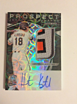 2021 Panini Chronicles Spectra HESTON KJERSTAD Prizm Rookie Patch Auto/15 SPJAHK