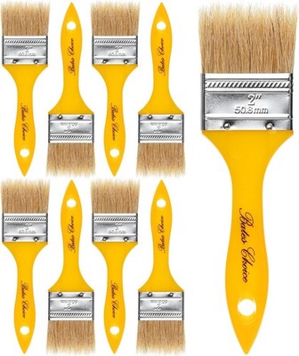 Chip Paint Brushes,2 Inch, 9 Pack,Plastic Handle Chip Brush,Brushes for Painting