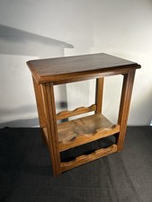 Vintage Cornwall Oak Wood Wine Rack Stand – 18”x15.5”x10.5” USA Made
