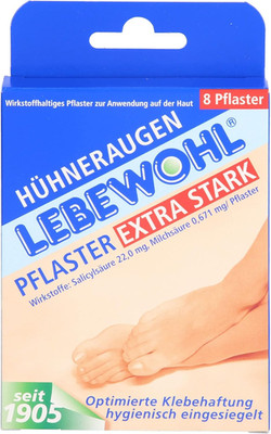 Hühneraugen Pflaster Extra Stark Einges. 8 St