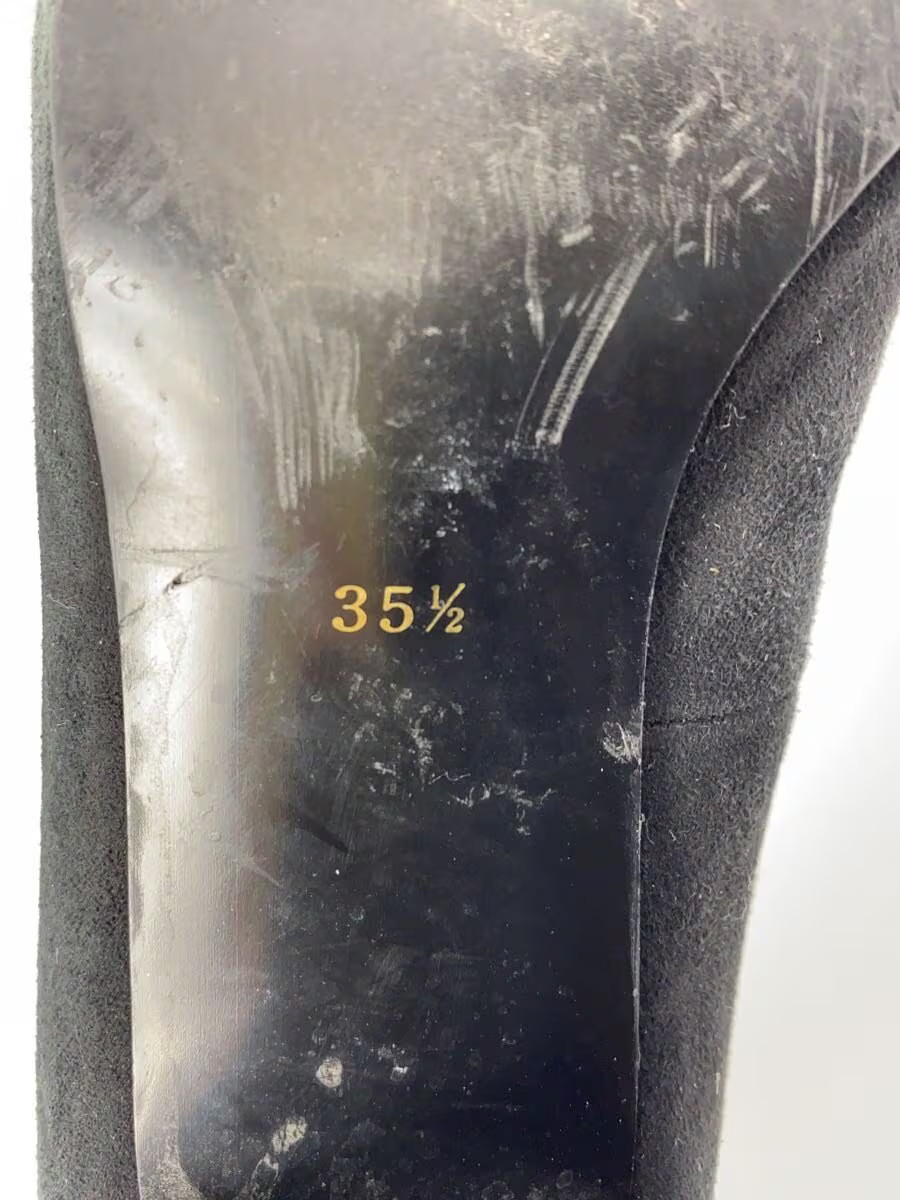 Yves Saint Laurent Pumps 35.5 Blk Suede Jla02 thumbnail 5