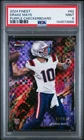 2024 Topps Finest Purple Checkerboard Drake Maye 62 PSA 9 144573668