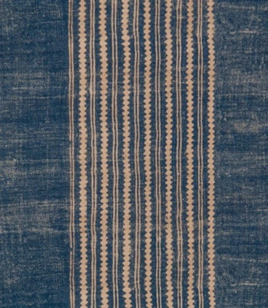 ROBERT KIME CURTAIN FABRIC "HISHI - BLUE" 2.5 METRES Cotton Blend - Image 4 of 4