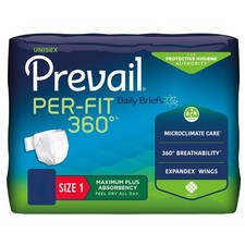 Prevail Per-Fit 360 Incontinence Brief 1 Breathable PFNG-012/2 57 20 Ct