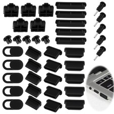 40 Pcs 8 Types USB Port Cover, Silicone Caps