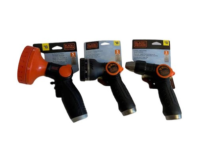#ad BLACK AND DECKER HOSE NOZZELS Thumb Lever Control SET OF 3 $15.00