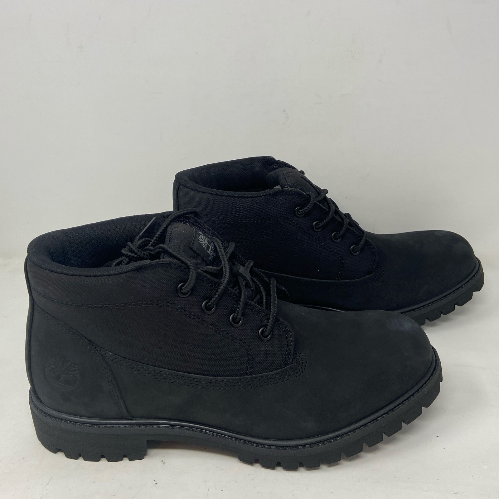 Timberland Heritage Mid Lace Chukka Boot Black Nubuck Men’s 10