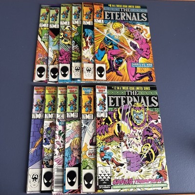 Eternals Volume 2 #1 to #12 Limited Series, 1985 Complete Set.