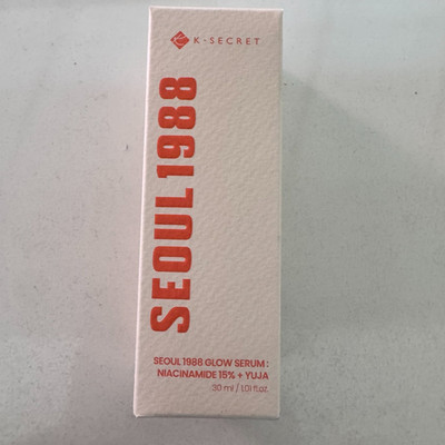 K-SECRET SEOUL 1988 GLOW SERUM : NIACINAMIDE 15% + YUJA 30ml/ Korean Cosmetics