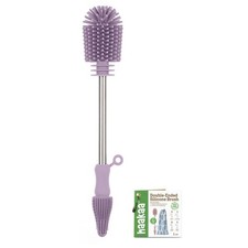 haakaa Cleaning Brush Silicone Bottle Brush Double-Ended Soft Silicone Bristl...
