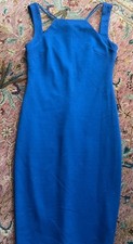 Bailey 44 Navy Sleeveless Spaghetti Strap Straight Neck USA M Wedding Cocktail