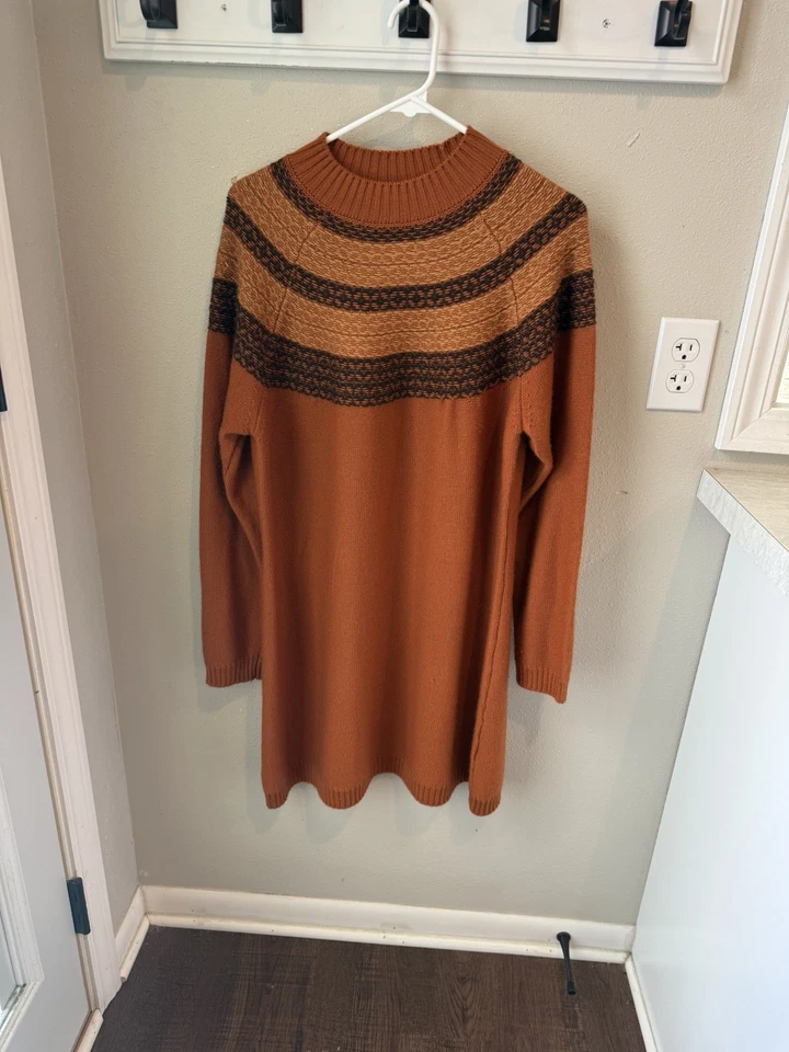 Vestido Suéter Kuhl Lucia Para Mujer Talla Grande Mezcla de Lana Manga Larga Tejido Cálido Foto 3 de 4