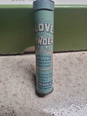 Vintage Sears, Roebuck Co. Glove Powder Tin - Small Sample advertising.  1940's