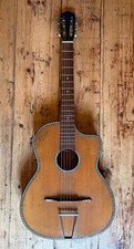 Antique E. Manouche Guitar TRAVI Milano, VIDEO Gipsy Jazz Old Italian Guitar
