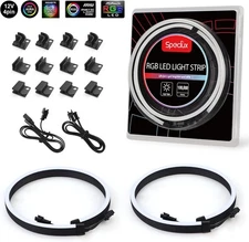 NEON RGB PC LED Strip, Strip for Neon ARGB 2 Strips, Fit 4-pin 12V 