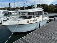 Fishing boats for sale uk, Quicksilver Arvor 810, Blue hull, Radar, plotter, etc
