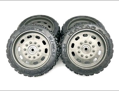 ARRMA DBoots KATAR – Lot De 2 Pneus Collés 35/085 2.4 – Pour RC Tout-terrain – Traction Multi-surfaces – Hex 14 Mm