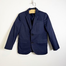 J.Crew Crewcuts Ludlow Suit Jacket Navy Blue Chino Boys 6