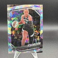2025 Panini Prizm WNBA - A'ja Wilson #76 Ice Prizm