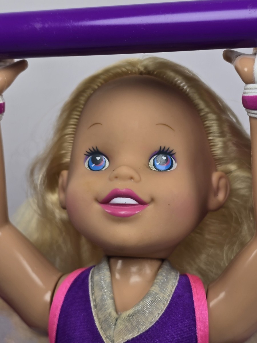 Super Star Susie Gymnastics Gymnast Bar Doll made by Toy Biz in