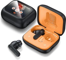 THREE PEACHES Ear Buds Wireless Earbuds Bluetooth 5.4 Headphones, Touch Black