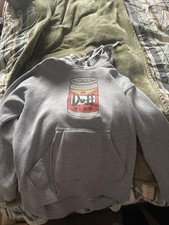 Universal Studios Duff Beer Simpsons Beer Holder Hoodie Sweatshirt Size S
