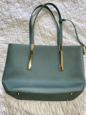 Miztique Tote Bag Vegan Pebble Leather Light EUC