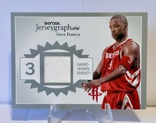 2003-04 Skybox Autographics Jerseygraphics Silver /150 Steve Francis #J-SF