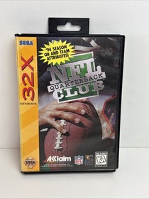 NFL Quarterback Club (Sega Genesis 32X) Complete in Box w/ Poster - Tested