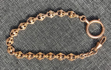 Ancienne chaine de montre gousset giletiere en plaqué or FIX