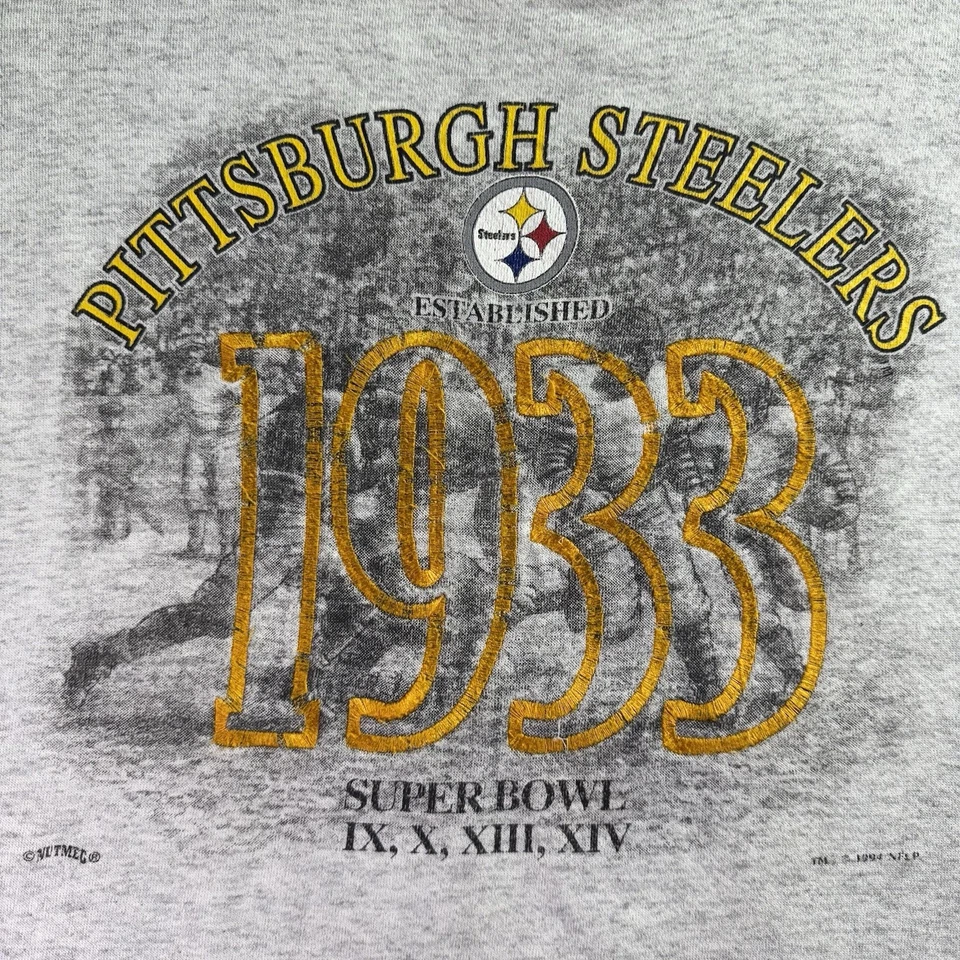 Vintage Pittsburgh Steelers Super Bowl Crewneck Size XL Nutmeg NFL 90s USA Rare - Image 2 of 4