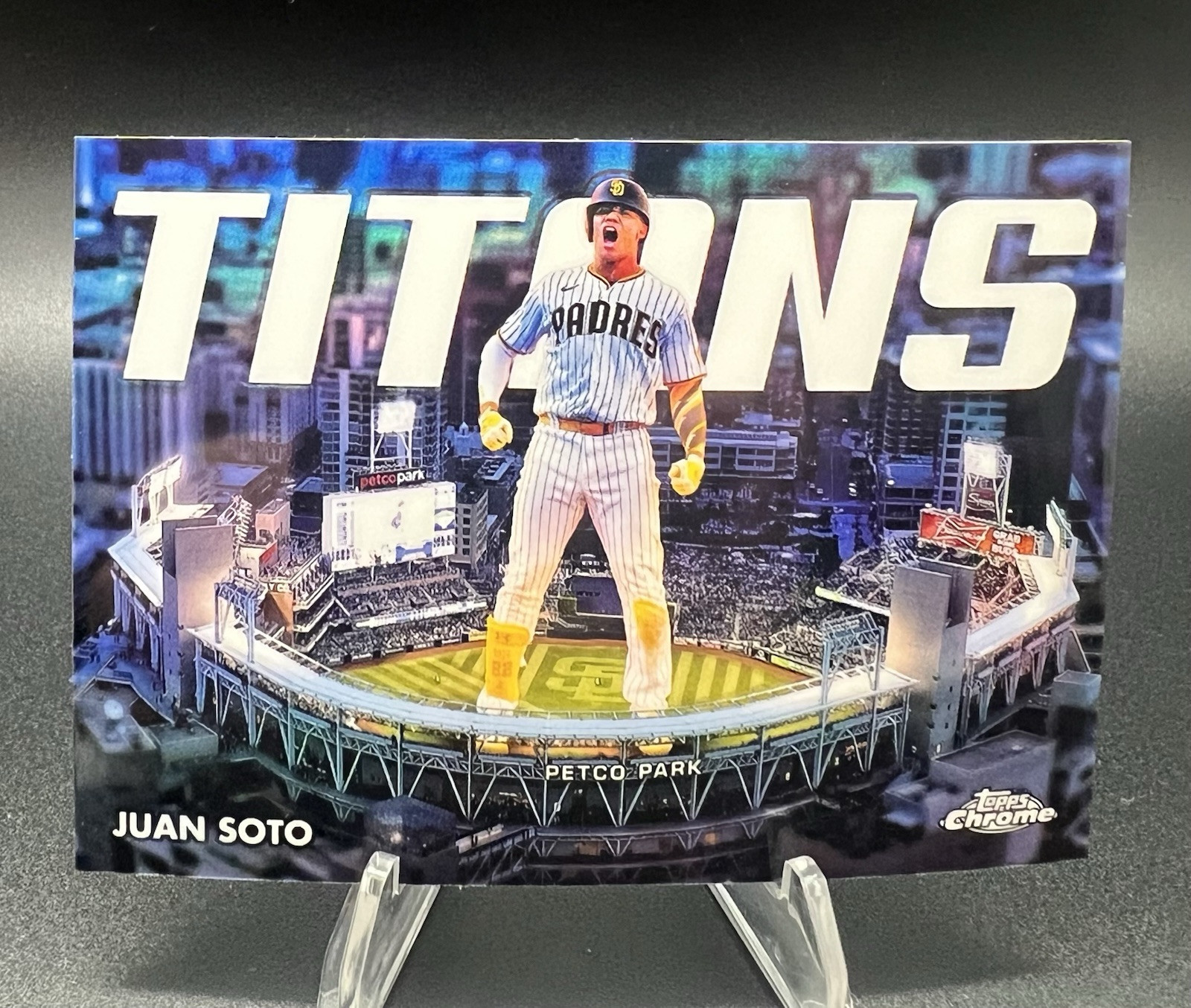 2023 Topps Chrome Titans Juan Soto Nationals Padres Yankees Mets