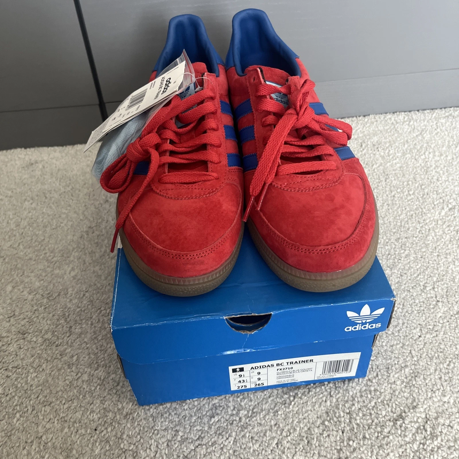Adidas BC Trainer taglia? Panenka FX2710 taglia UK9 Nuovo