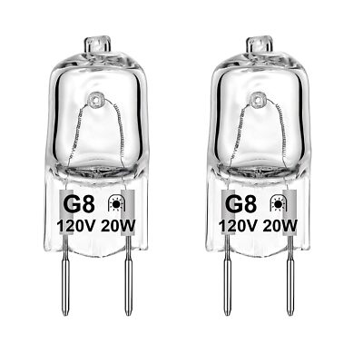 2-Pack Halogen Light Bulb for GE Microwave - Fits GE, Samsung, Kenmore, Maytag