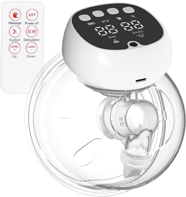 #ad Wireless Breast Pump Hands Free Milk Catchers for Breastfeeding with Remote $37.49