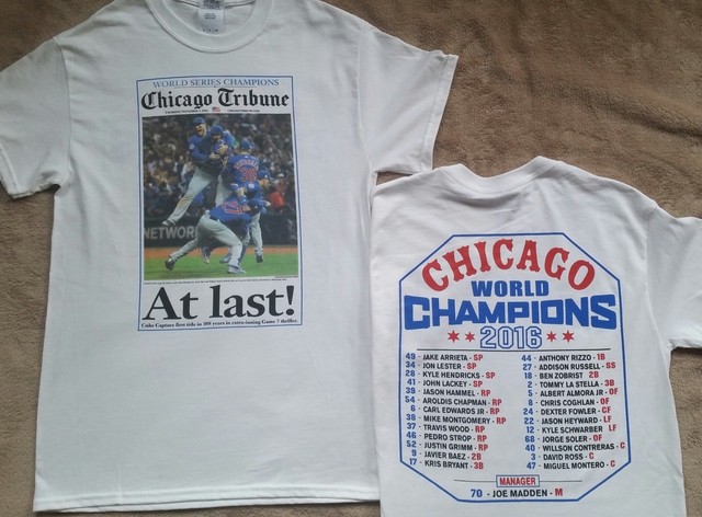 chicago cubs world champion shirt