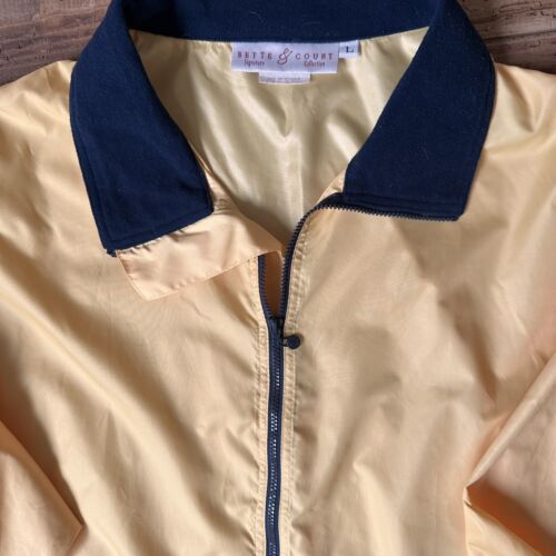 BETTE & COURT Signature Collection Golf Parka Packable Windbreaker Womans Large
