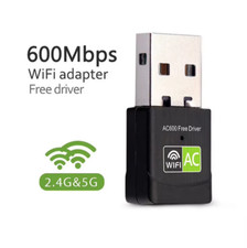 AC 600Mbps WLAN Stick 2.4GHz / 5GHz WIFI Dongle USB Wireless Adapter
