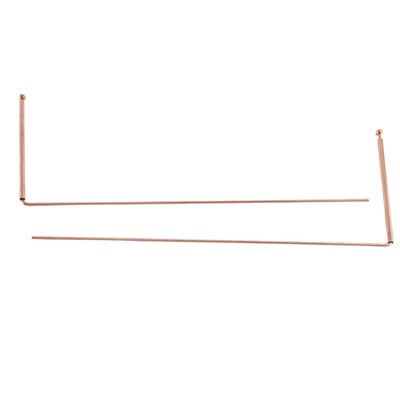 Copper Wunching Rod, Pure Copper, 2 Piece Wunching Rods - for fortune telling V1069