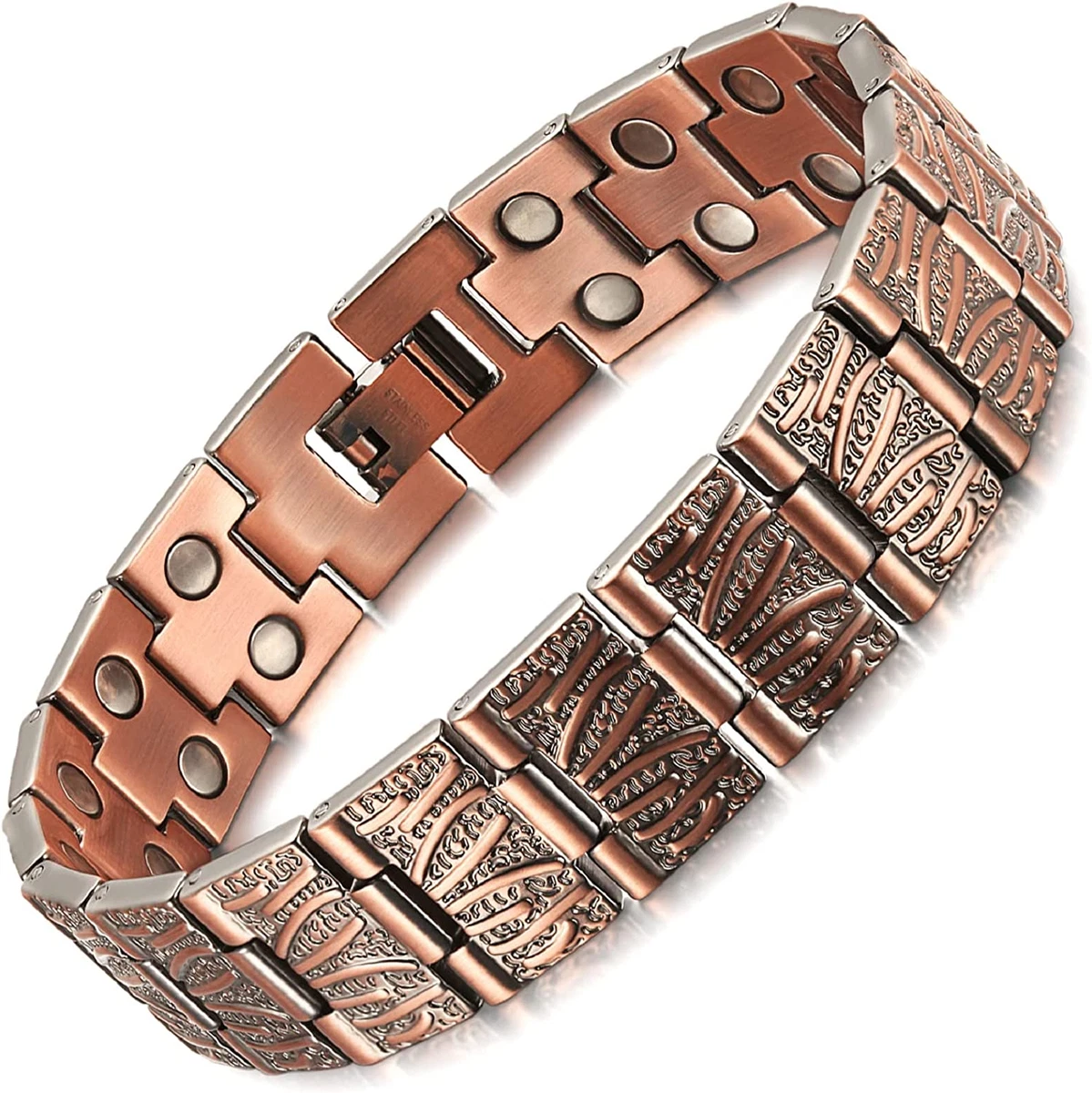 Men's pure copper magnetic cheap bracelet