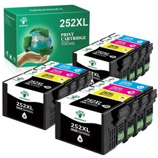 T252XL 252-XL 252XL Ink Cartridges For Epson WorkForce WF3620 WF3640 WF7720