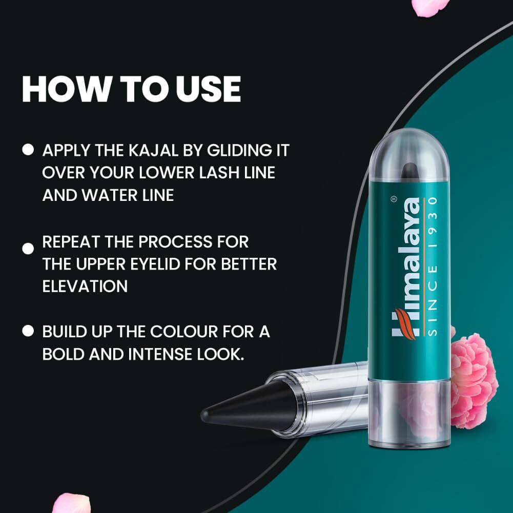 Himalaya Kajal, Black For Eye Makeup 2.7gm | eBay