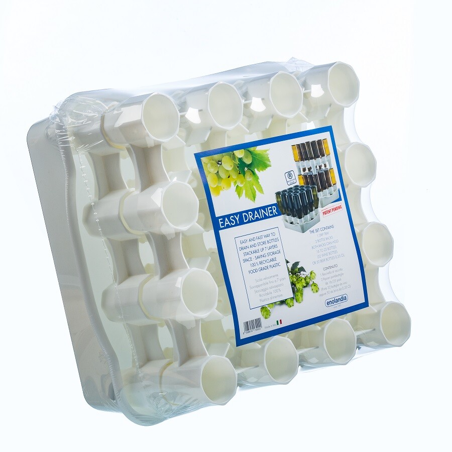 EASY DRAINER 50 or 32 BOTTLES TRAY + RACK Bottle Drainer Free P&P UK
