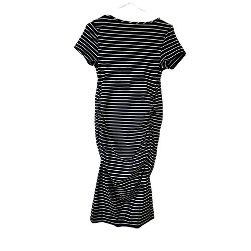NWT! Women's T-Shirt Maternity Dress - Isabel Maternity - Navy Stripe Size Small - Picture 3 of 10
