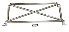 Polished Tubular Multipoint Crossbar X-bar For Honda Civic Eg Eg6 1992-1995