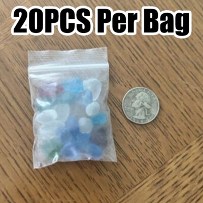 SeaGlass Jewelry Sea Beach Glass Mixed Color Lot - Bulk Blue Green - Foto 6
