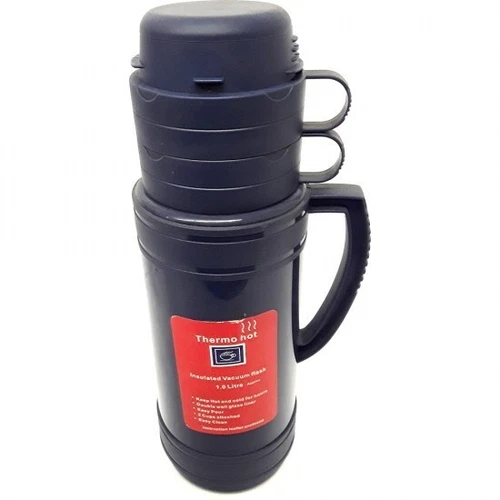 Thermos Thermo Flask Glass Vacuum Insulated Thermal Hot Cold Drink 1.8L/1L/0.6L